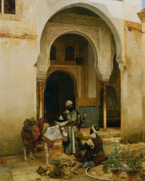 アラブの商人 クレメント・プジョル・デ・グアスタビーノ Oil Paintings